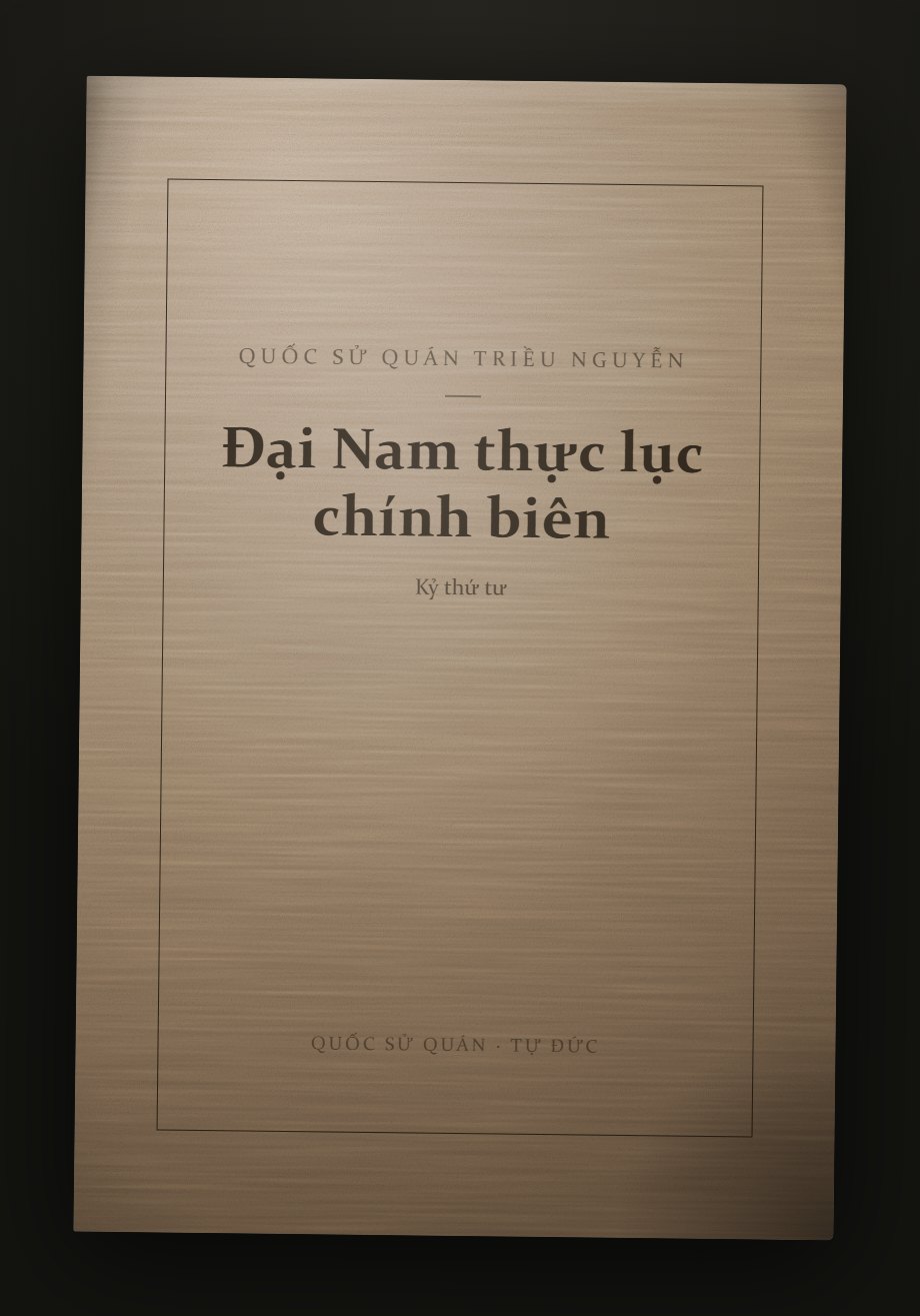 Bìa trước — Đại Nam thực lục chính biên