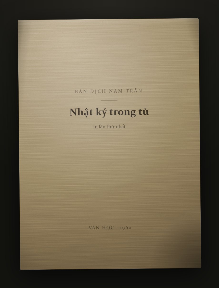 Bìa trước — Nhật ký trong tù