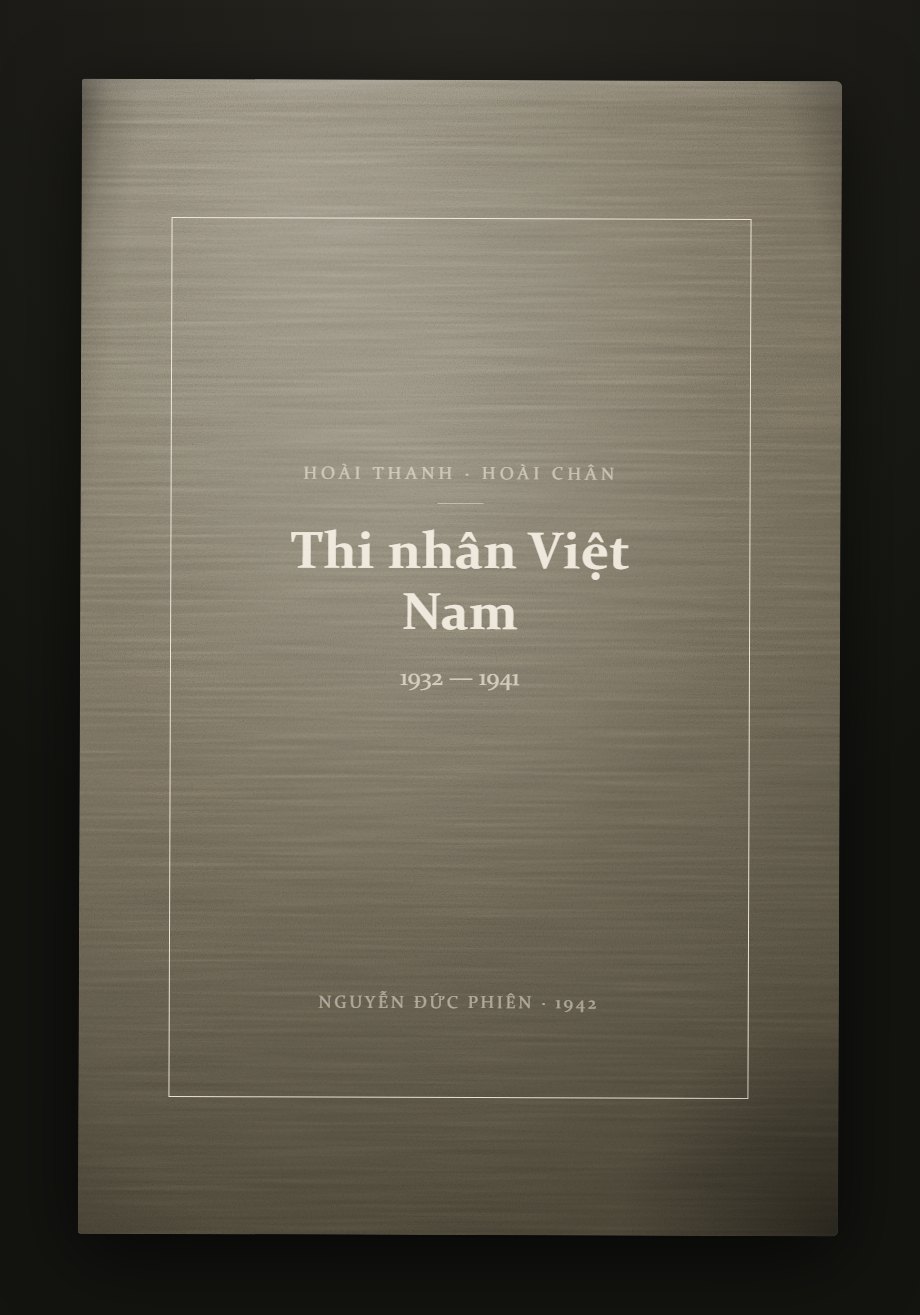 Bìa trước — Thi nhân Việt Nam